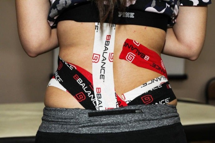 Кинезио тейп BB Design Logo черный 5см*5м