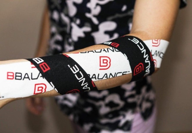 Кинезио тейп BB Design Logo черный 5см*5м