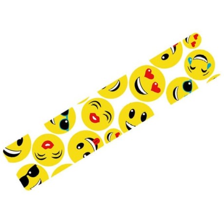 Кинезио тейп BB Design смайлики белые 5см*5м