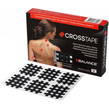 Кросс тейпы BB-Cross Tape (тип В) черный 2,8см*3,6см (120 шт)