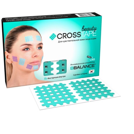 Кросс тейпы BB Cross Tape Beauty мята (тип С) 4,9см*5,2см (40 шт)