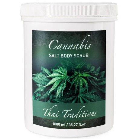 Соляной скраб для тела от отёков Каннабис 1л