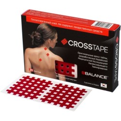 Кросс тейпы BB-Cross Tape (тип С) красный 4,9см*5,2см (40 шт)