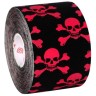 Кинезио тейп BB Design черепа черн. / розовый 5см*5м