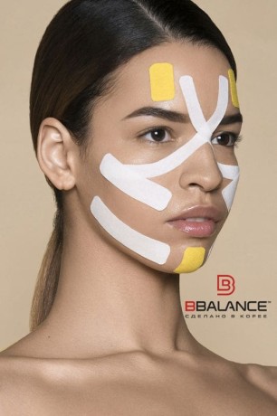 Кинезио тейп BB Face Tape бежевый 5см*5м