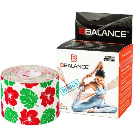 Кинезио тейп BB Design Гавайи белый 5см*5м