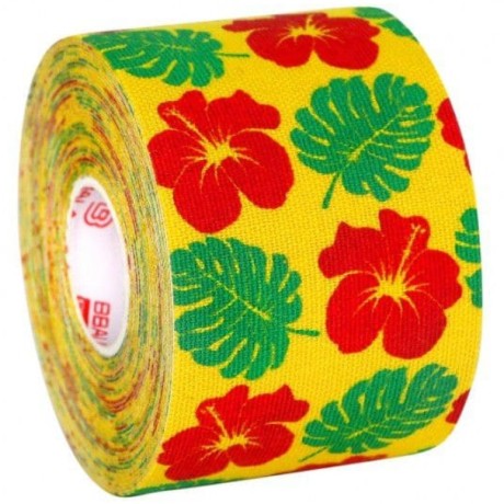 Кинезио тейп BB Design Гавайи желтый 5см*5м