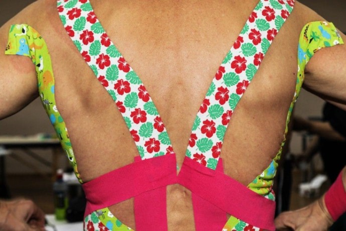 Кинезио тейп BB Design Гавайи желтый 5см*5м