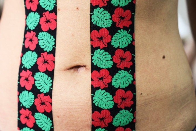 Кинезио тейп BB Design Гавайи черный 5см*5м