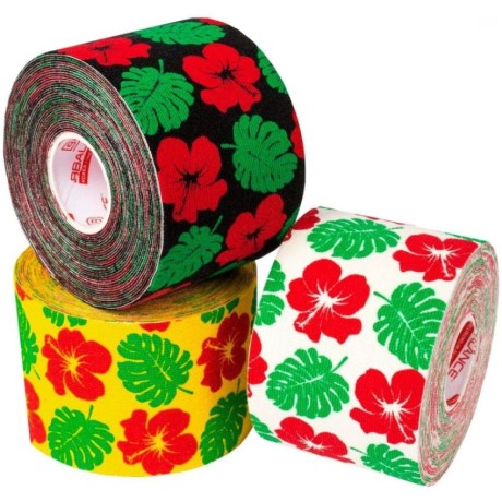 Кинезио тейп BB Design Гавайи черный 5см*5м