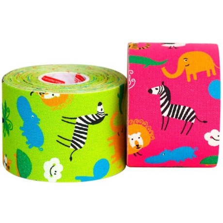 Кинезио тейп BB Design сафари розовый 5см*5м