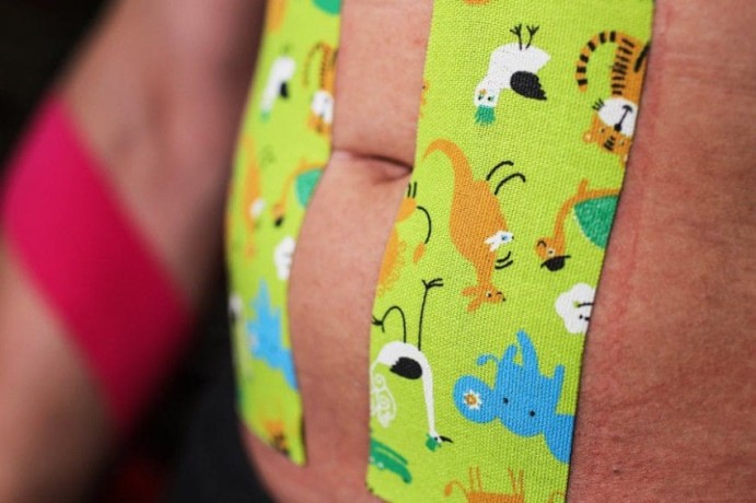 Кинезио тейп BB Design сафари лайм 5см*5м