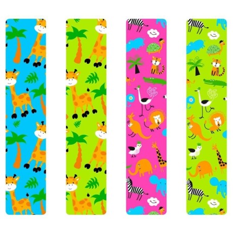 Кинезио тейп BB Design жирафики голубой 5см*5м