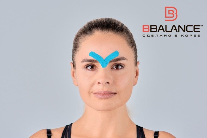 Кинезио тейп BB Face Pack шелк голубой 2,5см*5м (2 рул)