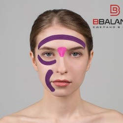 Кинезио тейп BB Face Pack шелк розовый 2,5см*5м (2 рул)