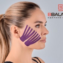 Кинезио тейп BB Face Pack шелк фиолетовый 2,5см*5м (2 рул)