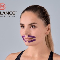 Кинезио тейп BB Face Pack шелк фиолетовый 2,5см*5м (2 рул)