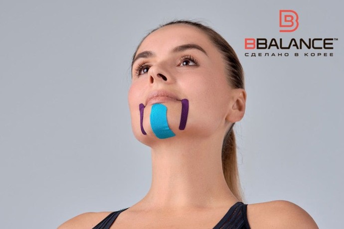 Кинезио тейп BB Face Pack шелк фиолетовый 2,5см*5м (2 рул)