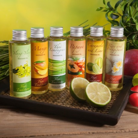 Масло массажное освежающее Карамбола и Лайм (110 мл)