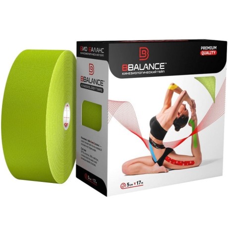 Кинезио тейп BB лайм 5см*17м