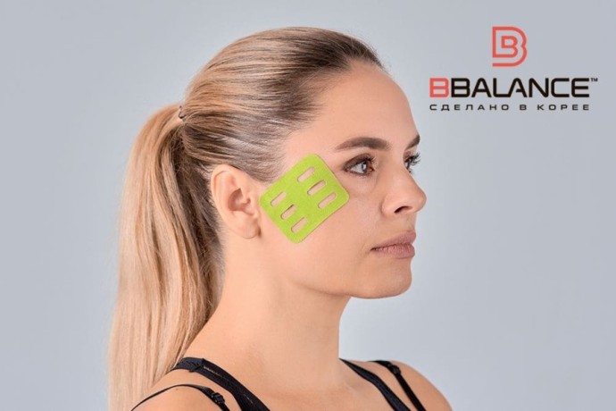 Кинезио тейп BB Lymph Face лайм 5см*5м