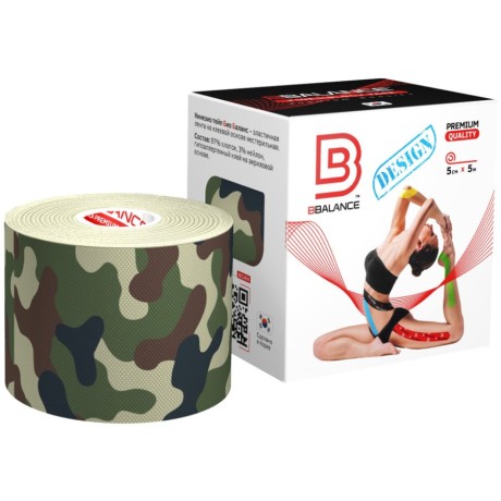 Кинезио тейп BB Design камуфляж 5см*5м