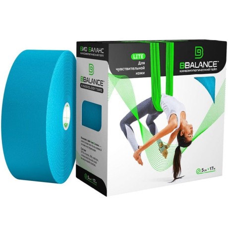 Кинезио тейп BB Lite голубой 5см*17м