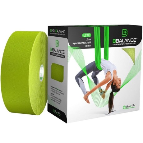 Кинезио тейп BB Lite лайм 5см*17м