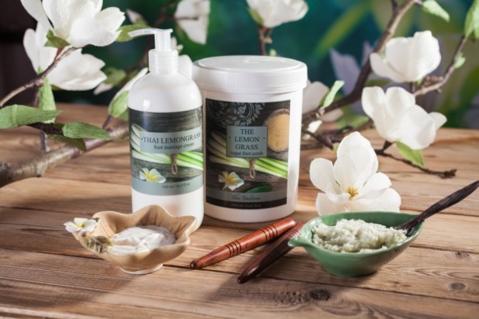 Скраб для ног сахарный Тайский Лемонграсс (охлаждающий) (1 л)