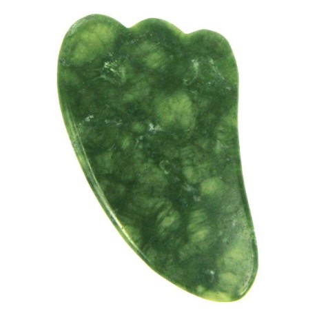 Скребок гуаша Z326-6 нефрит (9х5 см)