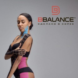 Кинезио тейп перфорированный BB Lymph Tape чёрный 5см*17м
