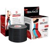 Кинезио тейп перфорированный BB Lymph Tape шелк черный 5см*5м
