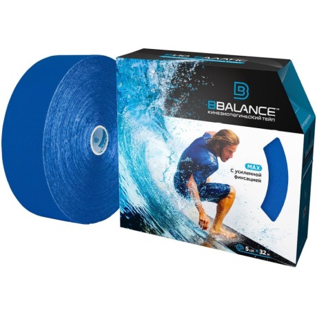 Кинезио тейп BB Max тёмно-синий 5см*32м