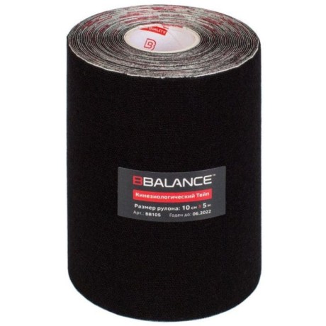 Кинезио тейп BB черный 10см*5м