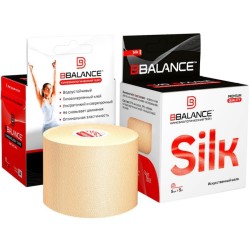 Кинезио тейп BB Silk бежевый 5см*5м