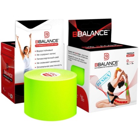 Кинезио тейп BB FL лайм 5см*5м