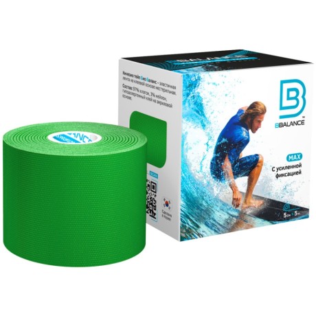 Кинезио тейп BB Max зеленый 5см*5м
